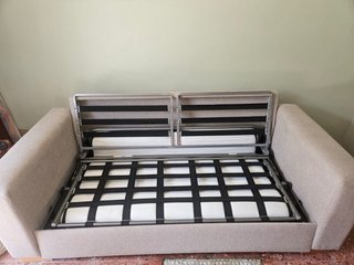 Sofá Cama Beige y Gris