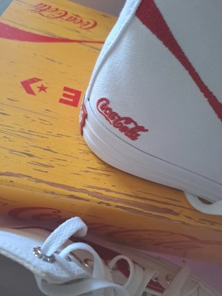 Converse All Star Bianche Rosse