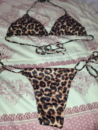 Bikini estampado leopardo
