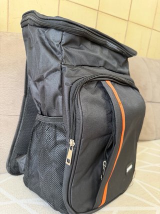 Zaino termico Baggio nero e arancione