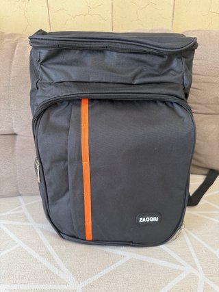 Zaino termico Baggio nero e arancione