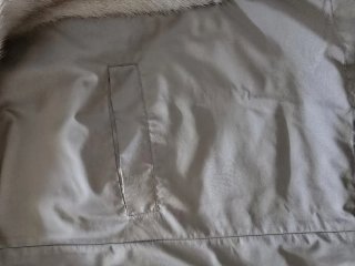 Abrigo de piel reversible beige Made in Dinamarca