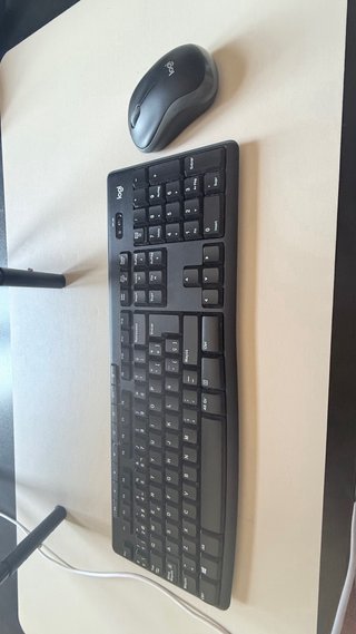 Teclado Logitech Inalámbrico Negro/Gris