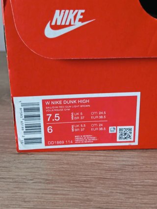Nike Dunk High Rojo y Blanco