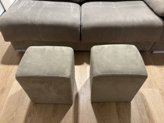 Sofá 2 plazas extensible beige