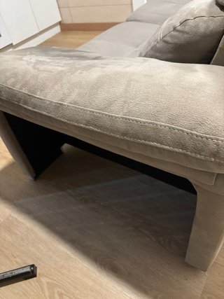 Sofá 2 plazas extensible beige