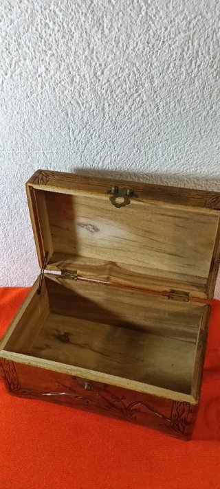 Cofanetto Legno Canfora Cina Anni '60