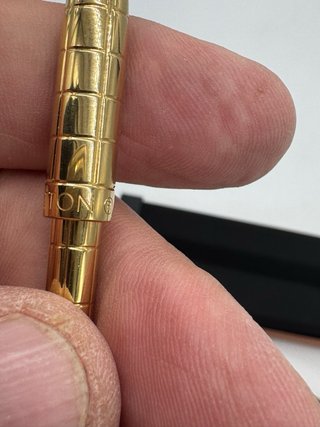 Louis Vuitton Bolígrafo Dorado Caja Original