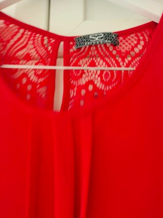 Camisa roja mujer talla 44