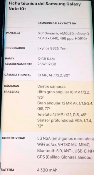 Samsung Galaxy Note 10+
