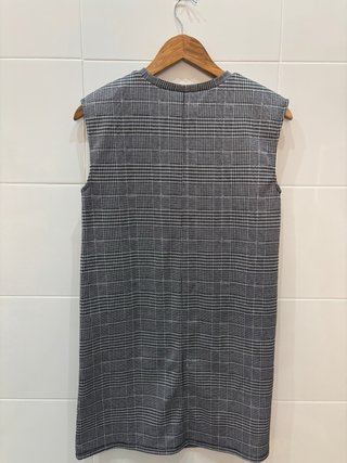 Vestido sin mangas a cuadros