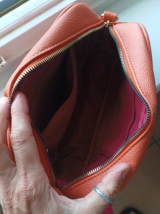 Borsa tracolla estiva arancione e rosa