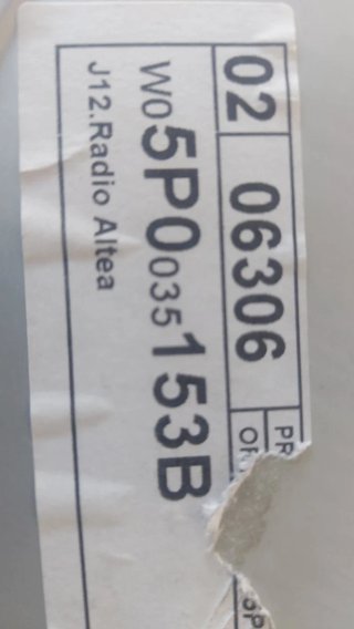 Radio MP3 Seat Altea