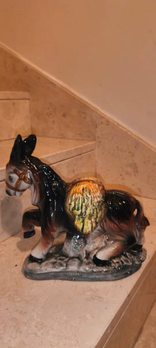 Asino in ceramica Calabria anni '70-'80