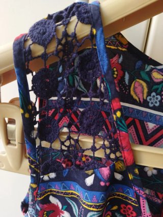 Vestido estampado floral mujer