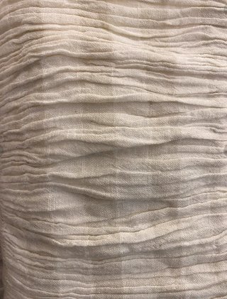 Pañuelo/fular rayado beige/blanco. Poco uso.