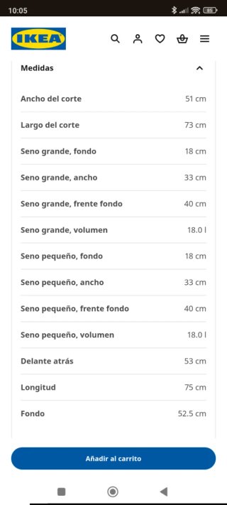 Fregadero Doble Ikea Långudden