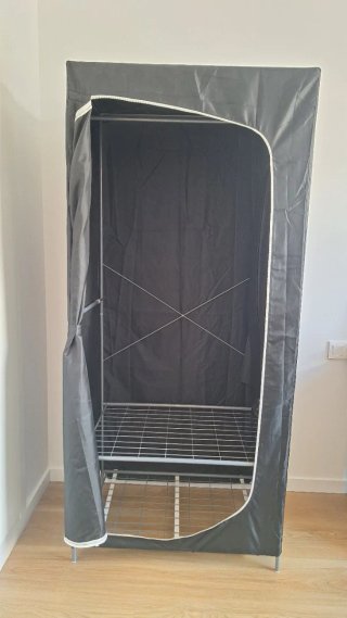 Armario Tela Ikea BREIM Negro 2 unidades