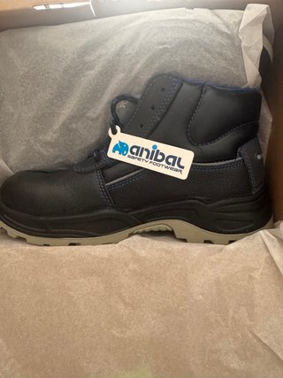 Botas de trabajo Anibal negras y azules din estren