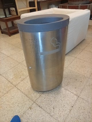 Papelera de diseño acero inoxidable