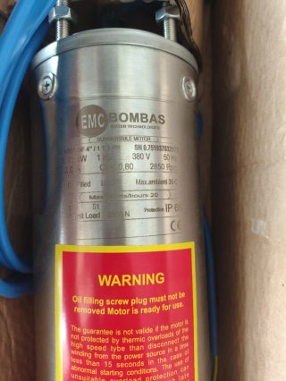 Motor Sumergible EMC Bombas 4 0.80 HP