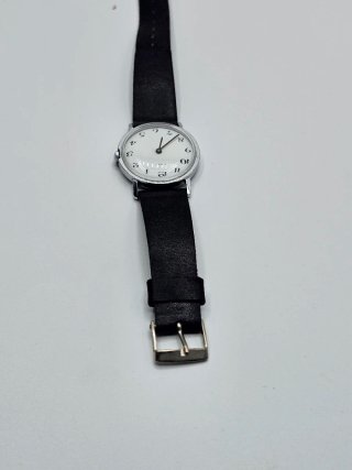 Reloj Timex Correa Negra y Caja Plateada