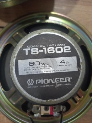 Altavoces Pioneer TS-1602 Coaxial 60W 4 Ohm