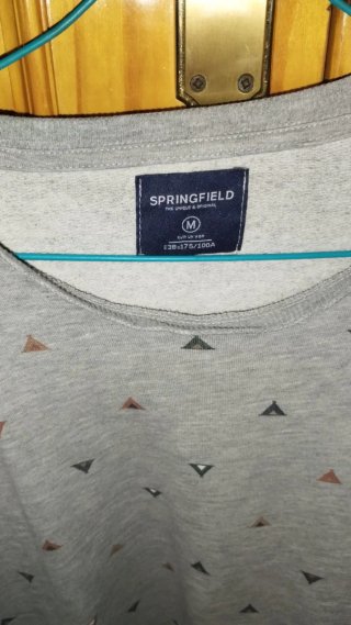 Sudadera Springfield Hombre Talla M Triángulos
