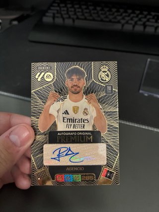 Real Madrid Asensio Autógrafo Original Adrenalyn