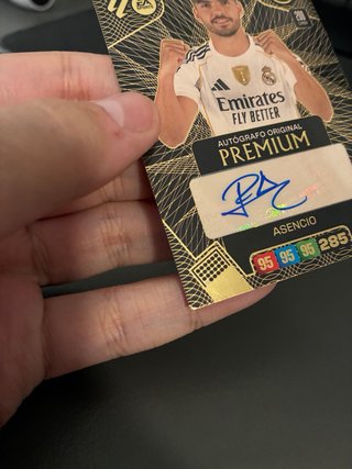 Real Madrid Asensio Autógrafo Original Adrenalyn