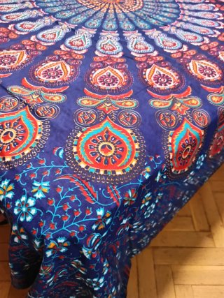TELA AZUL OSCURO MANDALA 2 STOCK