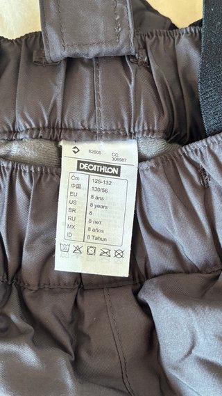Pantalón de esquí negro con tirantes