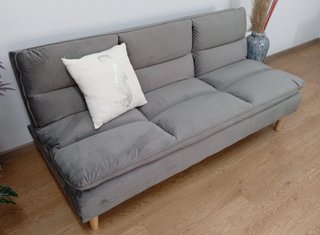 Sofá Cama Confort, Gris Oscuro. Cómodo. ¡Oferta!