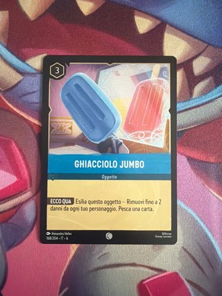 Carta Disney Lorcana Ghiacciolo Jumbo 168/204 Foil