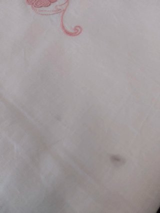 Lenzuolo Vintage Rosa e Bianco