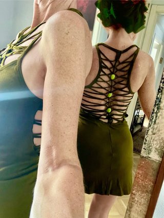 Vestido hippie verde de Goddess Bélgica
