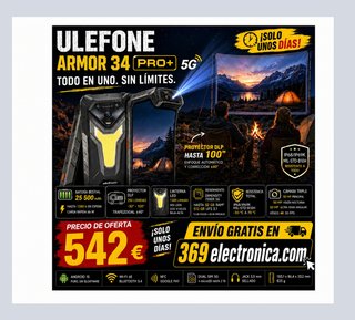 Ulefone Armor 34 Pro Plus 5G 32GB/512GB Proyector
