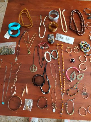Lote Joyas Bisutería Abalorios
