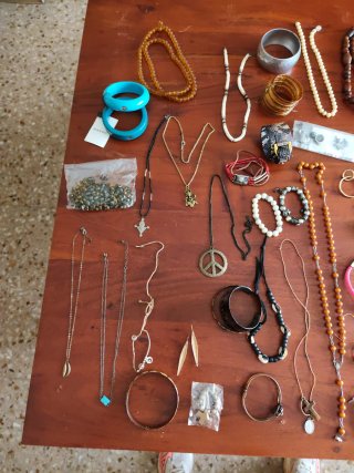 Lote Joyas Bisutería Abalorios