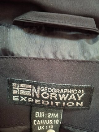 Chaqueta Geographical Norway Negra