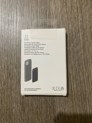 Apple Wallet in Pelle Blu