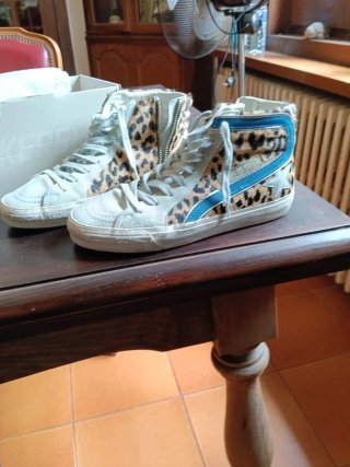 Golden Goose Bambas Animal Print
