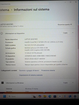 HP Pavilion Gaming 15-cx0997nl i7 16GB RAM