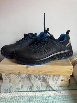 Zapatos de seguridad Oriocx negros y azules
