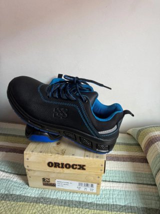 Zapatos de seguridad Oriocx negros y azules