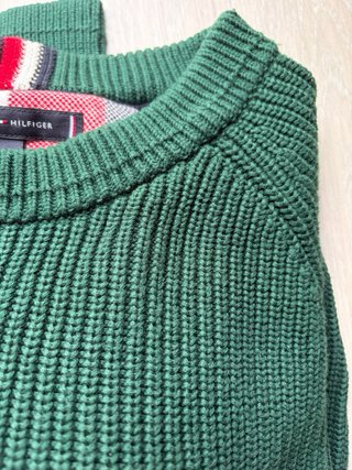 Jersey punto verde Tommy Hilfiger