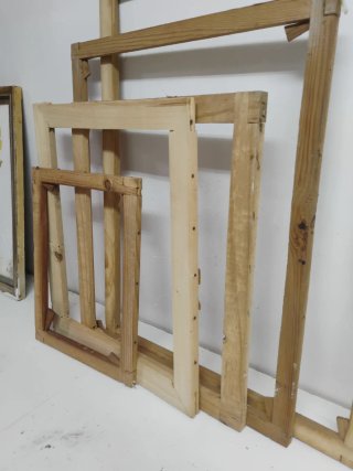 Marcos de madera para lienzo (varios tamaños)