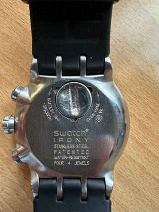 Swatch Irony Cronógrafo Plata y Negro