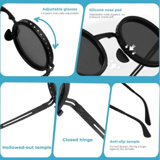 Gafas de Sol Redondas Plegables Polarizadas