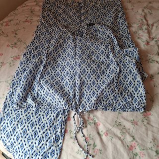 Conjunto Zara estampado geométrico